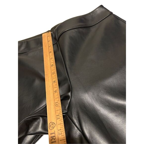 SO Faux Leather Trouser Pants High Rise Legging Slip On Women’s Size L - Picture 13 of 15